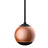 Micro Droplet Brushed Copper with Black CableMicro Droplet Brushed Copper with Black Cable